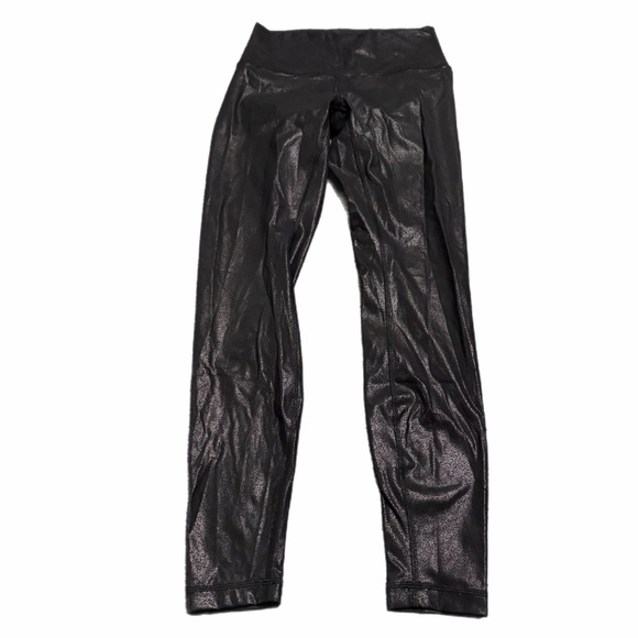 NWOT Lululemon Wunder Under High-Rise Tight *28"(Luminosity Foil Print Black) 6